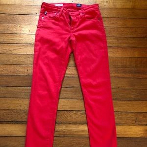 AG Stevie Ankle (skin straight leg) jeans